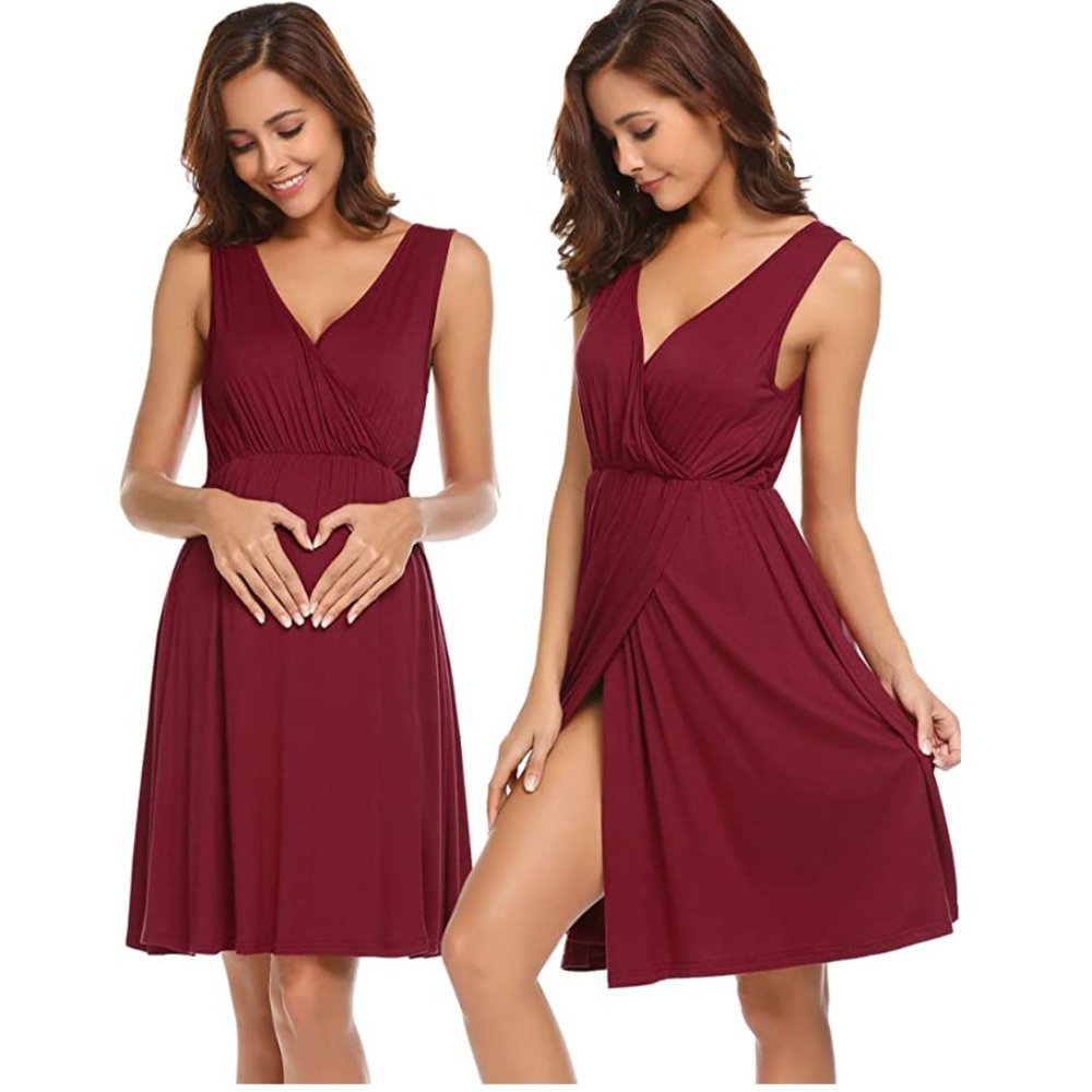📦 Maternity & Nursing Dress ( L-22)